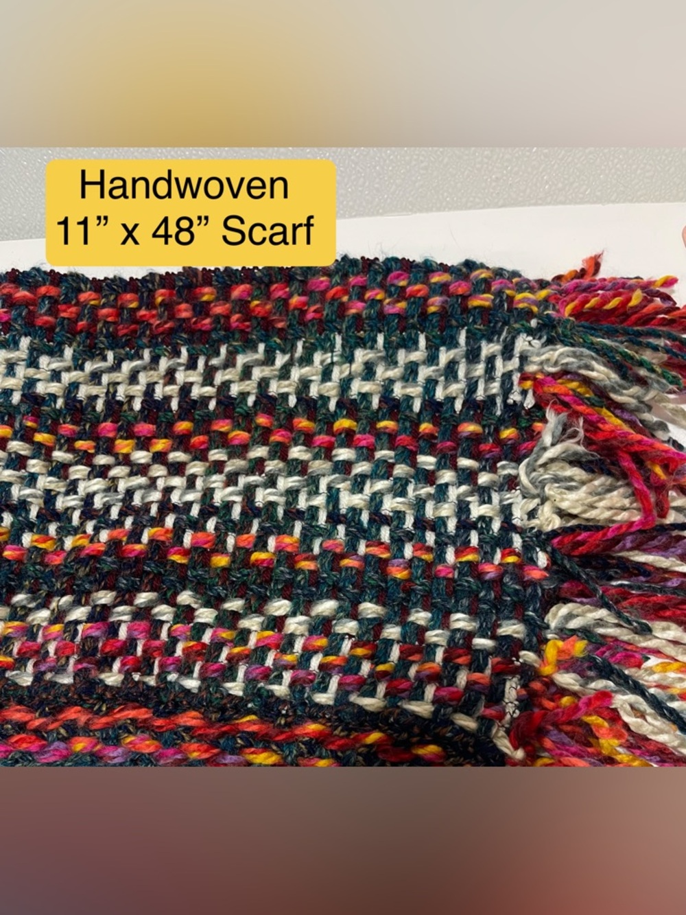 5/$25 Handwoven Multicolor Women's Scarf - Cozy Winter Wrap